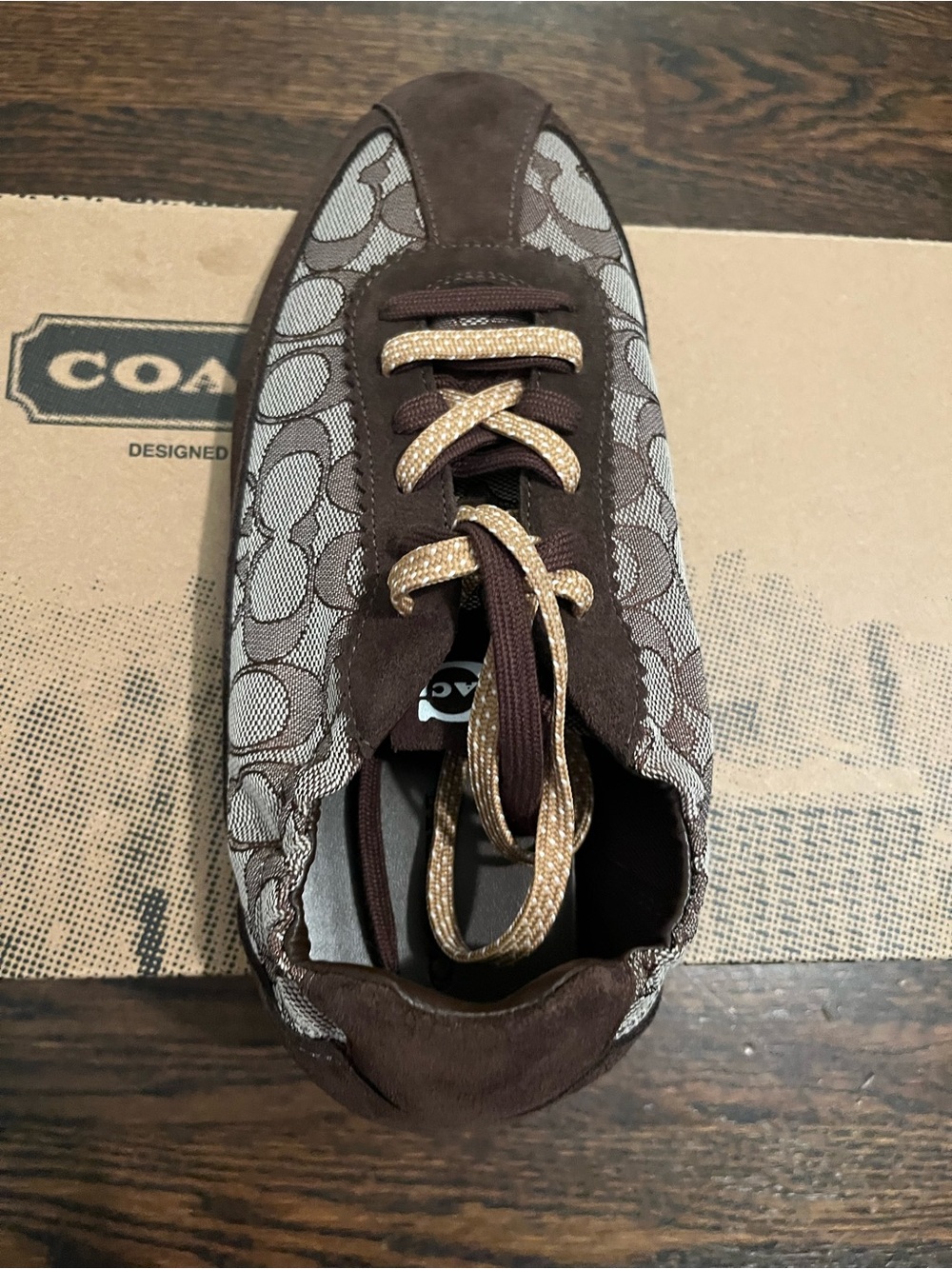 Coach Soft Sneaker Signature Jacquard CEE53 Men’s 8D/Women’s 10-10.5 EU-41.5D - Picture 2 of 8